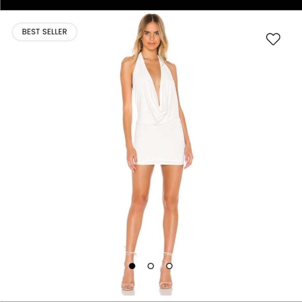 Tina Mini Dress in Ivory Metallic - Superdown